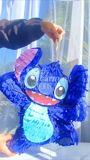 DIY Stitch Piñata: Full Tutorial Linked! 💙