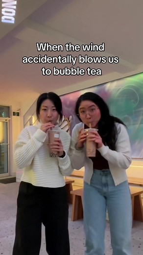 Unpredictable Weather: Wind Blowing People Away to Bubble Tea