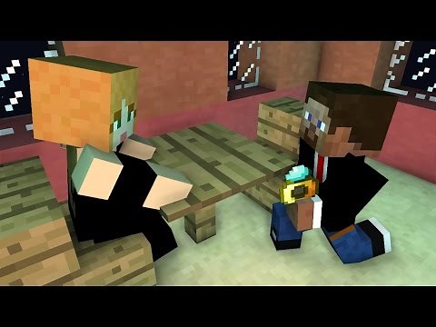 Alex and Steve: Marriage - Minecraft Animation (Love Story)