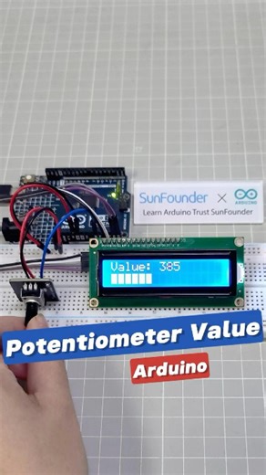 Turn a Knob & Watch the LCD React! #arduino #arduinoproject