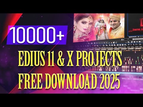 🔥 10000+ Edius 11 & X Projects Free Download 2025 | Wedding & Cinematic Pack #viral #album