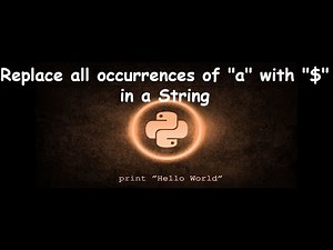 Program to replace all occurrences of "a" with "$" in a String