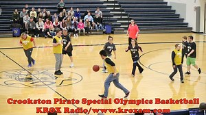 3K views · 123 reactions | We always love when the Crookston Pirate Special Olympics basketball team plays at halftime! So does the crowd. Enjoy a few minutes of them playing at halftime of the Pirate Boys game vs Park Rapids! | KROX Radio | Facebook