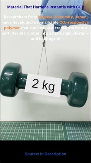Scientists Create Smart Material That Hardens Instantly with CO₂!