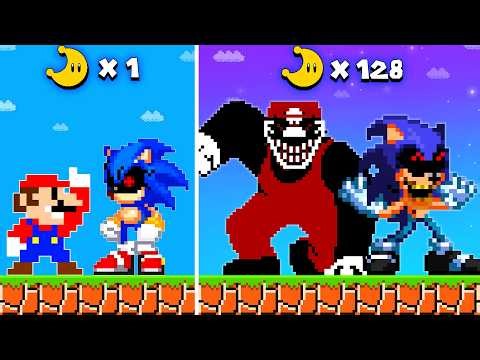 Super Mario Bros. But Every Moon Transforms Mario and Sonic Into Mario 85 and Sonic MX!
