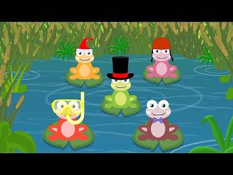 Five Little Frogs | Kindergarten Nursery Rhymes For Toddlers | Fun Videos For Children by Kids Tv