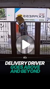 He went the extra mile to make sure the package was safe 👏 #delivery #wholesome #fyp | Daily Mail Entertainment