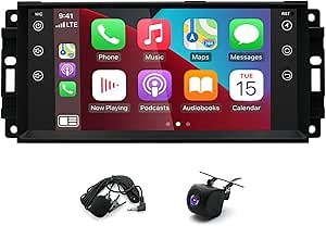Android 13 Double DIN Car Radio Stereo Compatible for Jeep Grand Cherokee Chrysler, 7" Touchscreen Car Radio Audio Receiver with Wireless CarPlay,Android Auto,GPS Navigation,Bluetooth,Camera