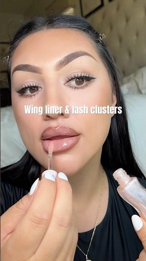 This BEAT!! 🔥😍👏 wing liner & lash clusters