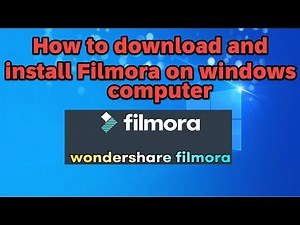 How to download and install Filmora in windows computer (legally)