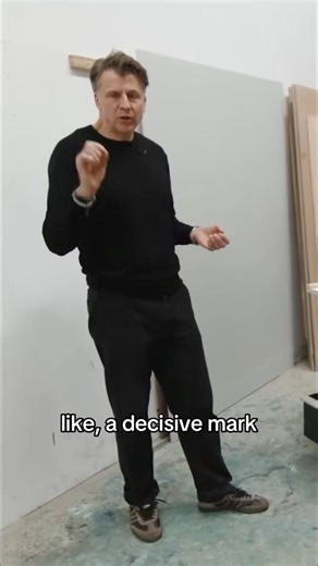 Ruprecht von Kaufmann discussing why he believes in making large, decisive marks #artist #painting