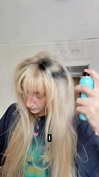 Spray painting my hair BLACK!