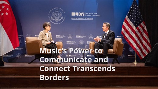 Music, the arts, and culture are great connectors — transcending borders, language, and cultures. As we mark one year of our Global Music Diplomacy Initiative, here's a throwback of Secretary Blinken speaking about the power of music. | U.S. Department of State