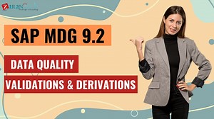 Data Quality - Validations & Derivations - SAP MDG (Master Data Governance) Training