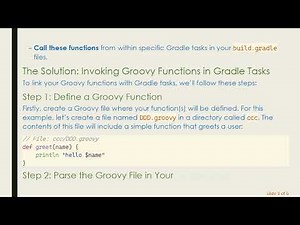 How to Invoke Groovy Functions from Gradle Tasks