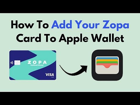 How To Add Your Zopa Card To Apple Wallet
