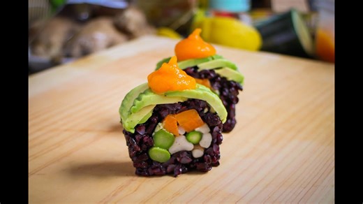 Vegan Sushi Roll Recipe - Amazing Vegan Food Recipe