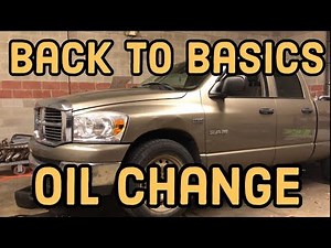 Oil Change 2008 Dodge Ram 1500 5.7 How to Back to Basics