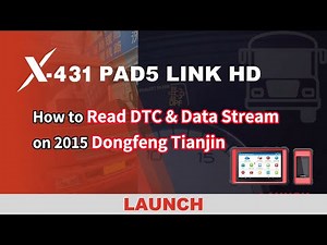 X-431 PAD5 LINK HD | Read DTC and Data Stream on 2015 Dongfeng Tianjin | LAUNCH