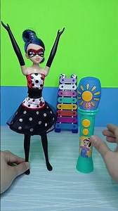 Cool microphone and transforming Miraculous doll
