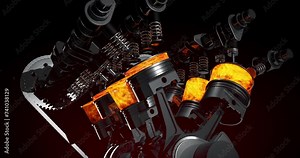 Performance Racing Car Dashboard. Pilot Pushing The Limits. Performance Sports Car And Engines Related 3D Animation.