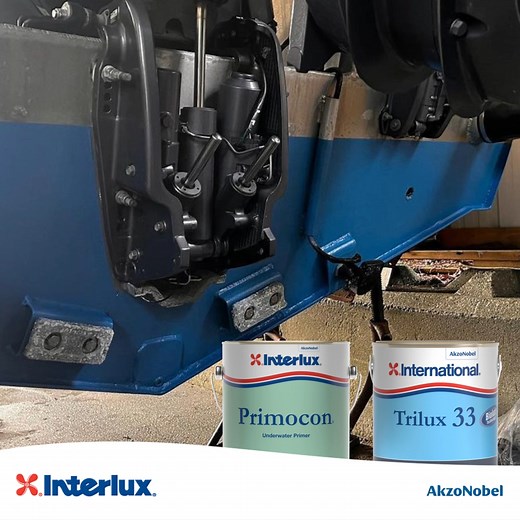 This amazing hull transformation brought to you by Primocon and Trilux 33. | Interlux Yacht Paint