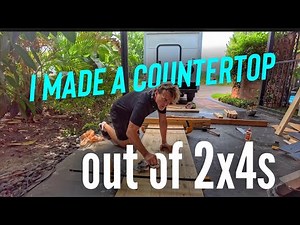I BUILT A COUNTERTOP from 2x4s