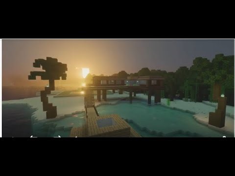 Bayou Swamp House leading to open tropical beach zone !! Minecraft!!