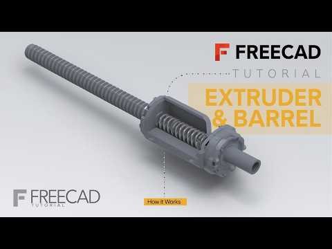 How to Design an Extruder Screw & Barrel in FreeCAD | Beginner Guide