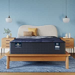 Serta Perfect Sleeper X - Prescott 14" Plush Twin XL Hybrid Mattress - 5 Support Zones and Cooling Tech for a Restorative Sleep - 100 Night Trial, CertiPUR-US Certified