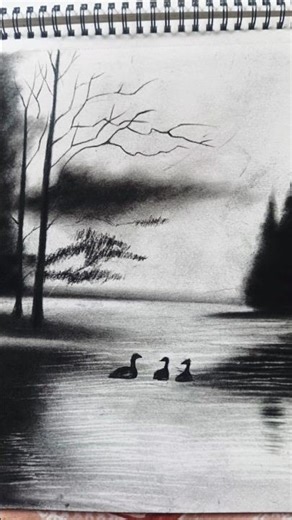 Part:1, charcoal powder drawing #youtubeshorts #viral #shorts #trending