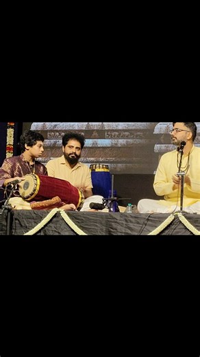 Kumar Melattur Bhagavata Mela on Instagram: "Mridangam Arangetram of Chi. P. S. Sudarsan s/o Nagai P. Sriram & Artist of Melattur Bhagavata Mela Today - 09.11.25 at Vani Mahal, Chennai. Only one word - Mas. Sudarsan is A Divine Blessed Boy. Period. Kalaimamani S. Kumar"