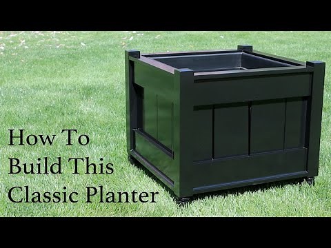 How To Build a Classic Wooden Planter Box