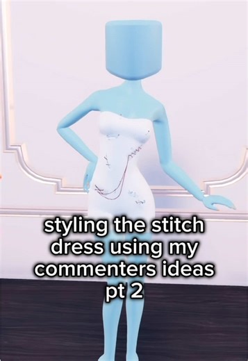 sally stitch dress ✅ i had to improvise for the stitches… #dti #dresstoimpress #roblox #fyp #viral
