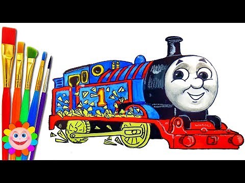 Drawing Glow in the Dark Thomas and Friends Toy Trains for Kids