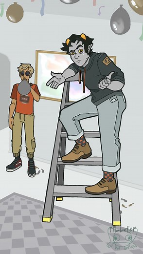 Homestuck Animation with Dave Strider, Jade Harley, and Karkat Vantas