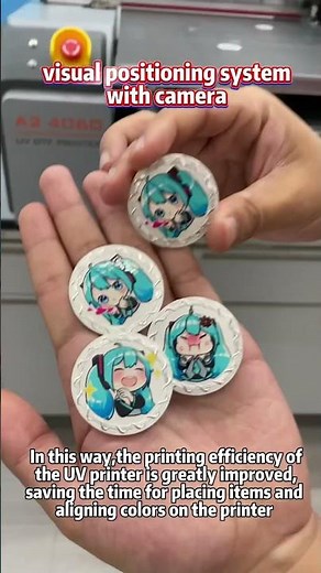 A2 size UV DTF printer with camera,so amazing printing quality! #printer #uvprinting #uv #design