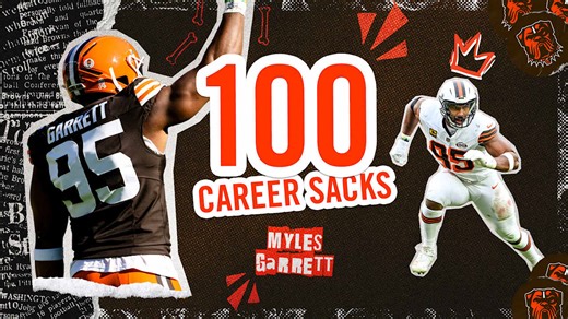 ALL of Myles Garrett's 100 Career Sacks | Cleveland Browns