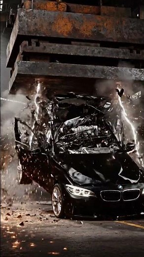 Massive Car Crushing at the Metal Factory | Powerful Machines Destroy Cars in Seconds! 💥