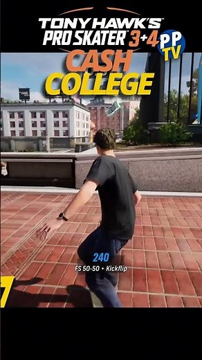 THPS 3+4 College: Get ALL The Cash - FAST! #Shorts #thps3and4 #thps3 #thps4 #ps4 #ps5 #xbox #switch2