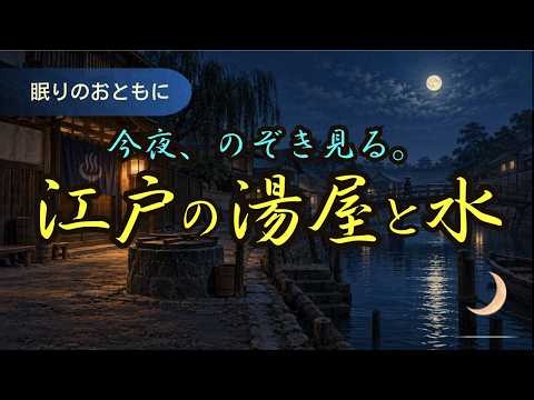 【眠れる朗読】江戸の湯屋と水の話｜昔の暮らしの歴史朗読【睡眠用】