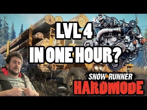 Can You Get To LVL 4 In 1 Hour? #snowrunner