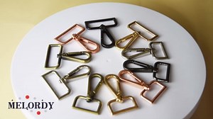 15 Pcs Metal Swivel Lobster Clasp Claw Push Gate Snap Hooks for DIY Crafts Keychain Purse Handbag Making (Gunmetal,1 inch)