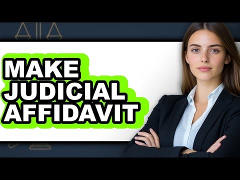 How to Make Judicial Affidavit