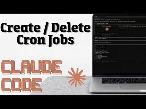 create and delete cron job in Claude code CLI