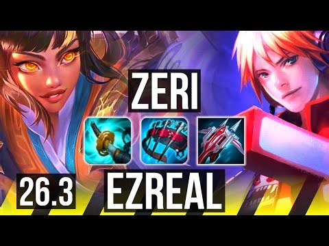 ZERI & Yuumi vs EZREAL & Brand (ADC) | 73K damage, Good KDA: 31/3/5 | KR Master | 26.3