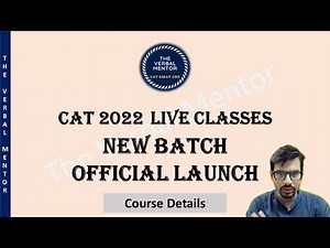 Verbal Preparation | CAT VARC Course | Online coaching for CAT | Verbal Fresh Batch