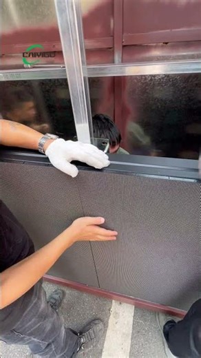 Massive Outdoor LED Screen Installation: Fast Setup & Seamless Splicing #leddisplay #shorts