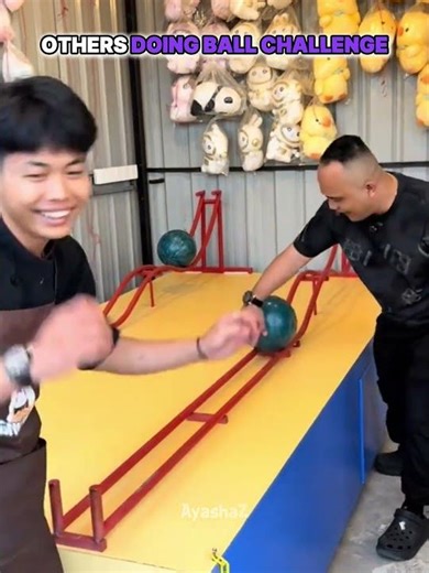 Others doing Ball Challenge VS this one 💀