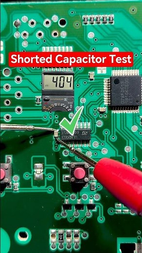 The Fastest Way to Detect a Shorted Capacitor - SMD Capacitor Test #shorts #electroniccomponents
